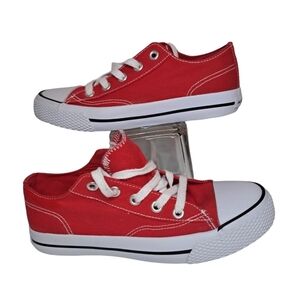 Airwalk Sneakers Women's Red White Lace Up Canvas Size 7.5